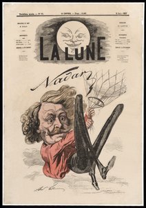 Nadar Bar. 1867 (litografia colorida) de Andre Gill
