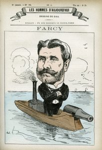 Retrato de Alphonse Farcy (1817-?), retratista francês. Caricatura de Gill, Paris. de Andre Gill