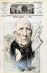 Retrato de Edgar Quinet, historiador francês (1803-1875). Em L
