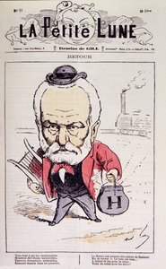 Regresso (regresso à França de Victor Hugo em 1870 após o seu exílio) - por Gill, em "La Petite Lune". de Andre Gill