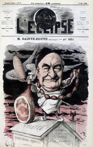 Sainte-Beuve (Sainte-Beuve) (comedor livre) - Cartoon by Gill, em "L