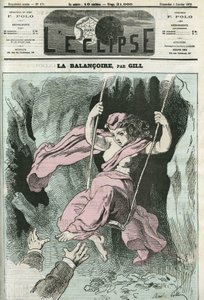 O Baloiço, os braços estendem-se em direcção à República no seu balanço. Capa em "L