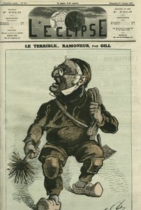 A terrível chaminé da chaminé, Adolphe Thiers (1797-1877), historiador e estadista francês. Capa em "L