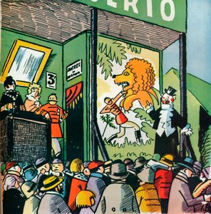 Ilustração de Andre Helle de Fables de la Fountaine, 1922, 1929