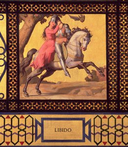 Bem e Mal: Libido, 1832 detalhe de 89709 óleo sobre tela