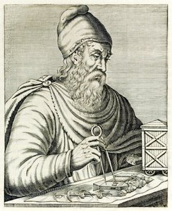 Arquimedes de Siracusa from True Portraits  de André Thévet publicado em 1594