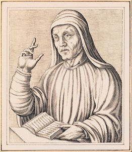 Retrato de Alcuin de Andre Thevet