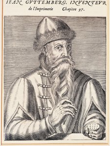 Retrato de Johann Gutenberg (Mainz, cerca de 1394-1399-Mainz de Andre Thevet