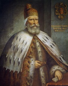 Retrato de Doge Sebastiano Venier (ca 1496-1578) de Andrea (c.1542 c.1617) Michieli