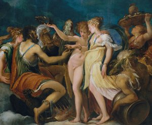 O Casamento de Cupido e Psique, c.1550 (óleo sobre madeira, transferido para Masonita)