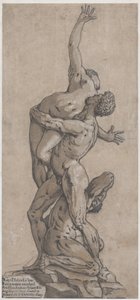 Estupro de uma Sabina, 1584. de Andrea Andreani