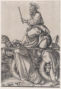 Seção E: Cristo andando em uma carroça triunfal, de O Triunfo de Cristo, 1836.