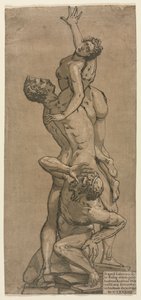 O rapto de uma mulher de Sabine. de Andrea Andreani