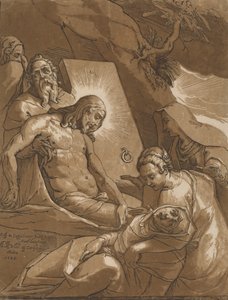 O sepultamento, 1585. de Andrea Andreani