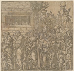 O triunfo de Júlio César de Andrea Andreani after Andrea Mantegna