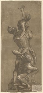 O estupro de uma sabina de Andrea Andreani after Giovanni Bologna