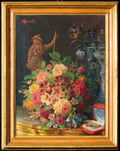 Um Presente (óleo sobre tela) de Andrea Becchi