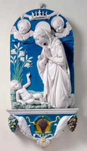 Madonna of the Lilies, Adoração da Criança de Andrea Della Robbia