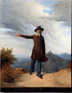 O adeus ao exílio. Com Giuseppe Mazzini forçado ao exílio na Suíça em 1831 (pintura de Andrea Gastaldi