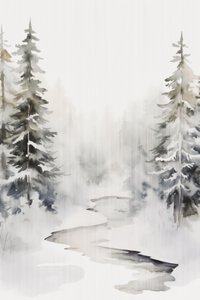 Riacho da Floresta Nevada de Andrea Haase