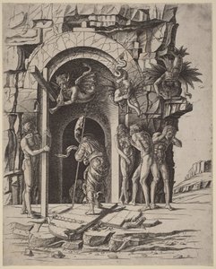 Descida ao Limbo de Andrea Mantegna