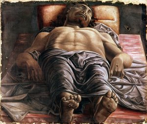 Lamentação sobre Cristo morto de Andrea Mantegna