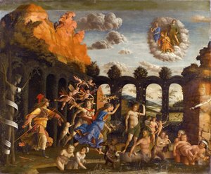 Minerva Expulsando os Vícios do Jardim da Virtude de Andrea Mantegna