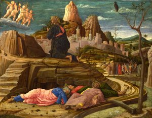 A agonia no Jardim do Getsémani de Andrea Mantegna