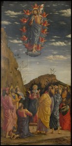 O Tríptico de Ascensão do Uffizi Uffizi Tryptich, painel esquerdo, ca 1463-1464 de Andrea Mantegna