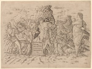 O sepultamento. de Andrea Mantegna
