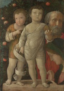 A Sagrada Família com São João, c. 1500 de Andrea Mantegna