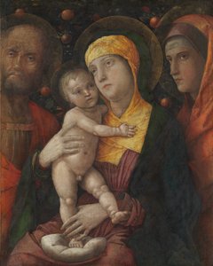 A Sagrada Família com Santa Maria Madalena, ca. 1495-1500. de Andrea Mantegna