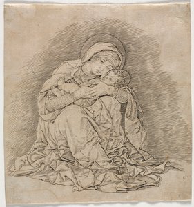 Virgin and Child, 1485-1491. de Andrea Mantegna