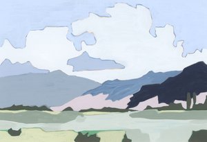 Céu de sonho, 2023 (acrílico sobre papel)