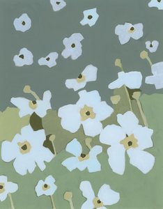 Sinfonia de flores, 2023 (acrílico sobre papel) de Andrea Mejia
