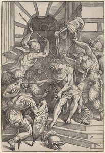 Cristo coroado de espinhos de Andrea Meldolla, called Schiavone, after Titian