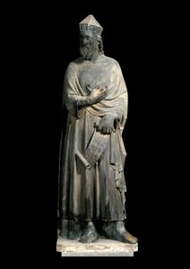 Representação da escultura em mármore de Salomão de Andrea Pisano (ca. 1290-1348), Florença, Museo dell