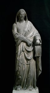 Sibila de Tibur, da torre do sino. Escultura em mármore de Andrea Pisano