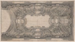 Arquitetura ilusionista para a abóbada de San Ignazio de Andrea Pozzo