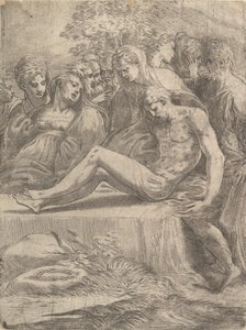 A lamentação sobre o Cristo morto, ca. 1545-50.