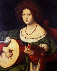 O alaúde, de Andrea Solario (ca 1465-1524), óleo sobre tela, 64x52 cm. Itália