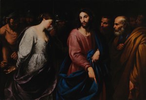 Cristo e a mulher apanhada em adultério, c.1630.
