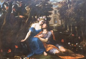 Rinaldo e Armida, Andrea Vaccaro (óleo sobre tela)