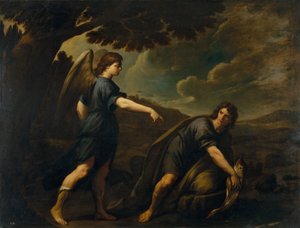 O anjo e Tobias com o peixe, c. 1640