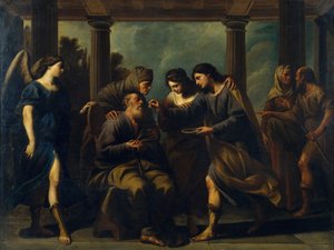 Tobias cura a cegueira de seu pai, c. 1640