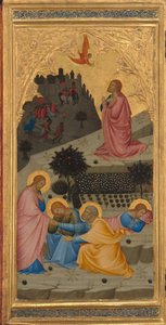 Cenas da Paixão de Cristo: A Agonia no Jardim [painel esquerdo], década de 1380.