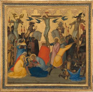 Cenas da Paixão de Cristo: A Crucificação [painel do meio]