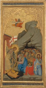 A Descida ao Limbo, c.1380 (têmpera de ovo e folha de ouro no painel de madeira)