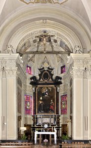 Vista do presbítero, Igreja de Santi Nazaro e Celso, Brienno, Como, Lombardia, Itália (foto) de Andrea de Passeri