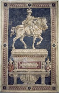 Monumento equestre de Niccolo Marucci da Tolentino (d.1435), 1456 (fresco)